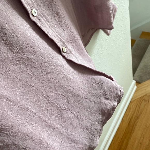 NWOT Bohme Lavender Button Down Top - Picture 4 of 5